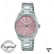 ساعت زنانه کاسیو LTP-1302DD-4A1V سیلور صفحه صورتی Casio-10287-L