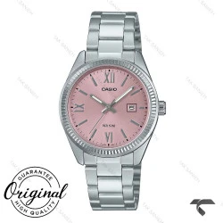 ساعت زنانه کاسیو LTP-1302DD-4A1V سیلور صفحه صورتی Casio-10287-L