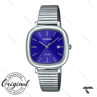ساعت کاسیو زنانه LTP-B166D-2AV سیلور صفحه سرمه ای Casio-10299-L