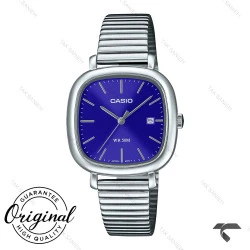 ساعت کاسیو زنانه LTP-B166D-2AV سیلور صفحه سرمه ای Casio-10299-L