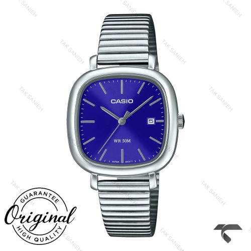 ساعت کاسیو زنانه LTP-B166D-2AV سیلور صفحه سرمه ای Casio-10299-L