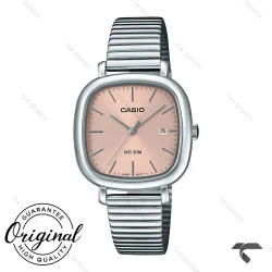 ساعت کاسیو زنانه LTP-B166D-4AV مربعی سیلور صفحه صورتی Casio-10300-L