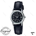 ساعت بندچرم کاسیو LTP-V002L-1B زنانه مشکی Casio-10307-L