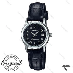 ساعت بندچرم کاسیو LTP-V002L-1B زنانه مشکی Casio-10307-L