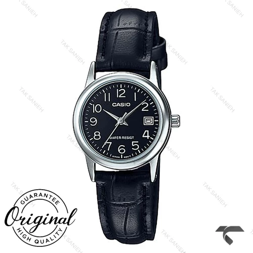 ساعت بندچرم کاسیو LTP-V002L-1B زنانه مشکی Casio-10307-L