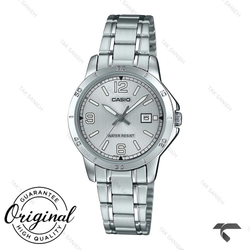 ساعت مچی کاسیو زنانه LTP-V004D-7B2 تمام سیلور Casio-10312-L
