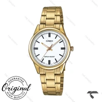 ساعت زنانه کاسیو LTP-V005G-7AU طلایی صفحه سفید Casio-10322-L
