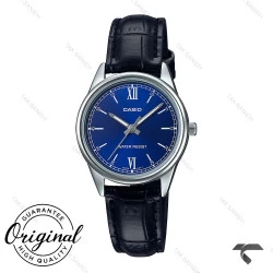ساعت کاسیو زنانه LTP-V005L-2B اورجینال سیلور صفحه سرمه ای Casio-10327-L