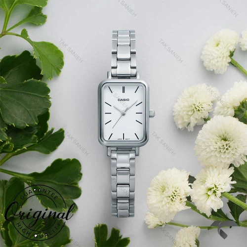 ساعت کاسیو مستطیلی LTP-V009D-7EU سیلور زنانه Casio-10333-L