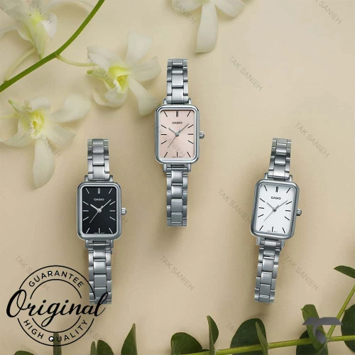ساعت کاسیو مستطیلی LTP-V009D-7EU سیلور زنانه Casio-10333-L