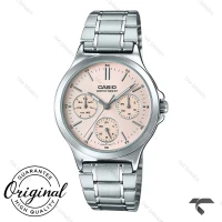 ساعت کاسیو زنانه LTP-V300D-4A سیلور صفحه صورتی Casio-10339-L