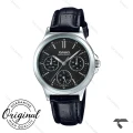ساعت کاسیو LTP-V300L-1A زنانه اورجینال بند چرم مشکی Casio-10341-L