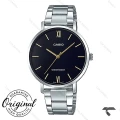 ساعت کاسیو زنانه LTP-VT01D-1B سیلور صفحه مشکی Casio-10343-L
