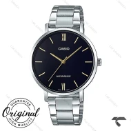 ساعت کاسیو زنانه LTP-VT01D-1B سیلور صفحه مشکی Casio-10343-L