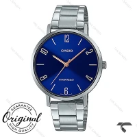 ساعت کاسیو زنانه LTP-VT01D-2B2 سیلور صفحه سرمه ای Casio-10344-L