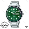 ساعت کاسیو مردانه MTD-125D-3AV سیلور صفحه سبز Casio-10352-G