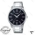 ساعت مچی کاسیو مردانه MTP-1303D-1AV سیلور صفحه مشکی Casio-10356-G