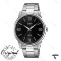 ساعت مچی کاسیو مردانه MTP-1303DD-1AV سیلور صفحه مشکی Casio-10359-G