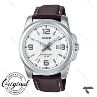 ساعت کاسیو بند چرم MTP-1314L-7AV مردانه صفحه سفید Casio-10363-G