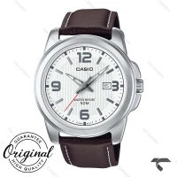 ساعت کاسیو بند چرم MTP-1314L-7AV مردانه صفحه سفید Casio-10363-G