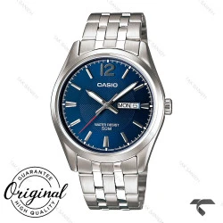 ساعت کاسیو مردانه MTP-1335D-2AV سیلور صفحه سرمه ای Casio-10366-G