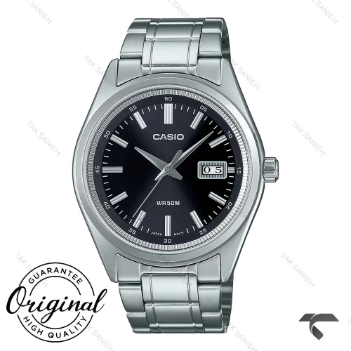 ساعت کاسیو مردانه MTP-B180D-1A1V سیلور صفحه مشکی Casio-10376-G