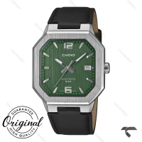 ساعت کاسیو مستطیلی MTP-B195L-3AV مردانه صفحه سبز Casio-10379-G