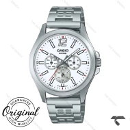 ساعت کاسیو مردانه MTP-E350D-7BV سیلور کرنوگراف Casio-10380-G