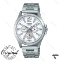 ساعت کاسیو مردانه MTP-E350D-7BV سیلور کرنوگراف Casio-10380-G