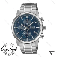 ساعت کاسیو مردانه MTP-E510D-2A2V سه موتوره صفحه سرمه ای Casio-10382-G