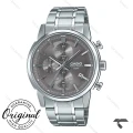 کاسیو سه موتوره MTP-E510D-8AV مردانه سیلور صفحه طوسی Casio-10386-G