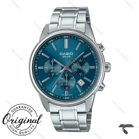 ساعت کاسیو مردانه MTP-E515D-2A1V سیلور صفحه سرمه ای Casio-10388-G