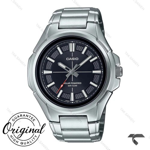 ساعت کاسیو سولار MTP-RS100D-1AV مردانه فلزی صفحه مشکی Casio-10390-G