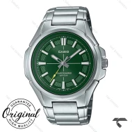 ساعت کاسیو مردانه سولار MTP-RS100D-3AV سیلور صفحه سبز Casio-10391-G