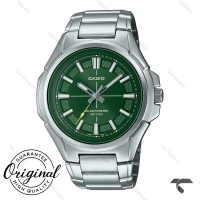 ساعت کاسیو مردانه سولار MTP-RS100D-3AV سیلور صفحه سبز Casio-10391-G
