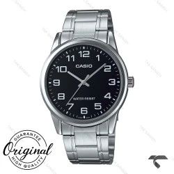 ساعت کاسیو مردانه MTP-V001D-1BU سیلور صفحه مشکی Casio-10394-G