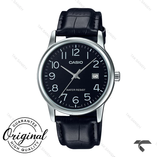 ساعت کاسیو MTP-V002L-1BU مردانه اورجینال نقره ای مشکی Casio-10397-G
