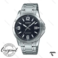 کاسیو فلزی MTP-V004D-1B2U مردانه صفحه مشکی Casio-10398-G