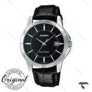ساعت کلاسیک مردانه کاسیو MTP-V004L-1AU بند چرم مشکی Casio-10403-G
