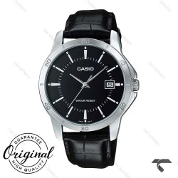 ساعت کلاسیک مردانه کاسیو MTP-V004L-1AU بند چرم مشکی Casio-10403-G