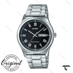 ساعت کاسیو مردانه MTP-V006D-1BU سیلور مشکی ایندکس یونانی Casio-10408-G
