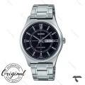 ساعت کاسیو MTP-V006D-1CU مردانه سیلور صفحه مشکی Casio-10409-G