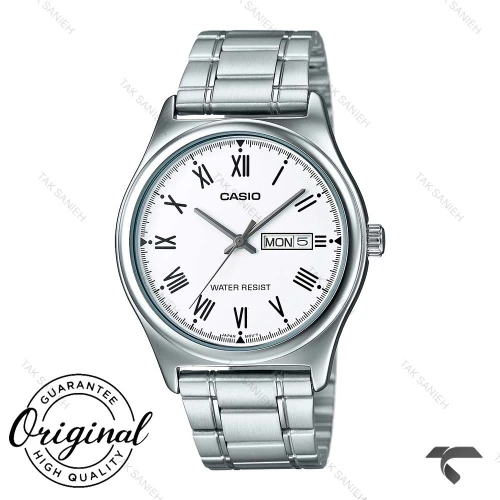 ساعت کاسیو مردانه MTP-V006D-7BU سیلور ایندکس یونانی Casio-10411-G