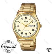 ساعت کاسیو طلایی MTP-V006G-9BU مردانه ایندکس یونانی Casio-10413-G