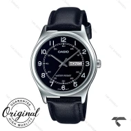 ساعت کاسیو چرمی کلاسیک MTP-V006L-1B2U مردانه دو تقویمه Casio-10414-G