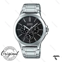 ساعت کاسیو MTP-V300D-1A مردانه سیلور صفحه مشکی Casio-10416-G