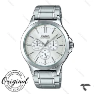 ساعت کاسیو مردانه MTP-V300D-7A فول دیت نقره ای Casio-10418-G