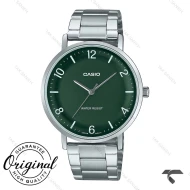 ساعت کاسیو مردانه MTP-VT03D-3B سیلور صفحه سبز Casio-10423-G