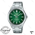 ساعت کاسیو MTS-RS100D-3AV مردانه سیلور صفحه سبز Casio-10430-G