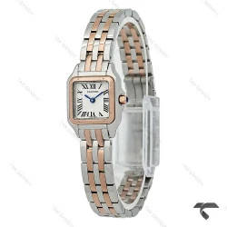 ساعت کارتیر پنته مینی زنانه دورنگ رزگلد Cartier-10629-L